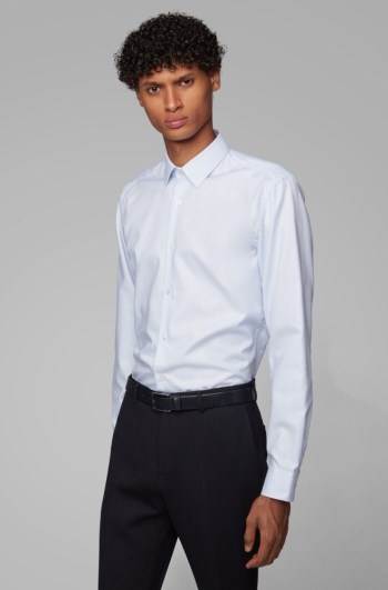 Hugo Boss Slim-fit shirt Lyse Blå | iux4D6zT