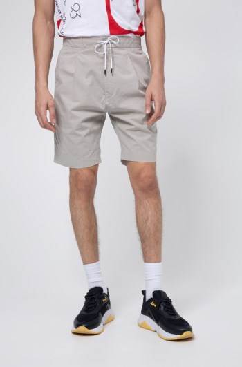 Hugo Boss Slim-fit shorts Beige | CuvX0Izb