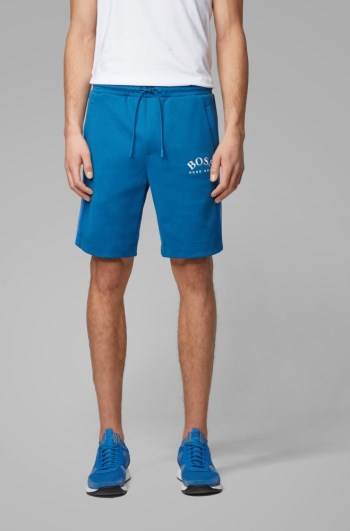 Hugo Boss Slim-fit shorts Blå | CU0p7rLQ