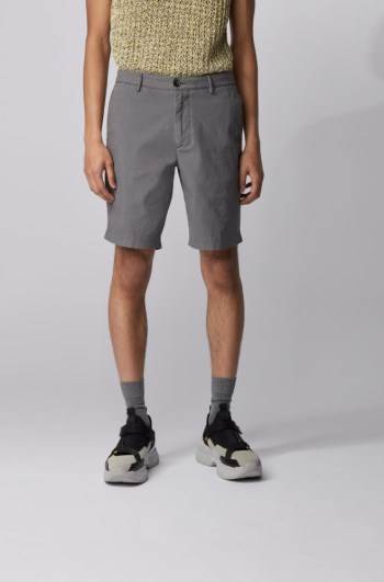 Hugo Boss Slim-fit shorts Grå | waX8oU5c