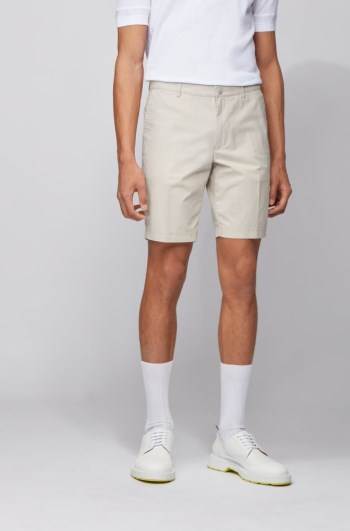 Hugo Boss Slim-fit shorts Hvite | A3b5rXjM