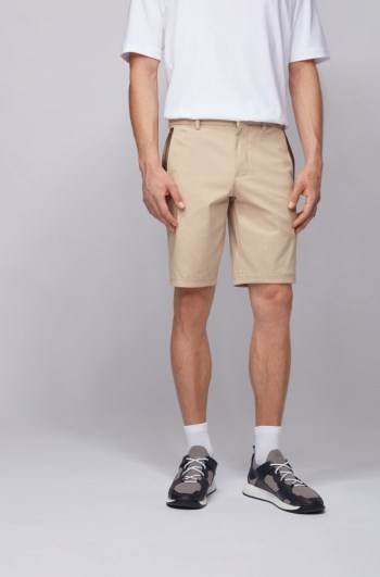 Hugo Boss Slim-fit shorts Lyse Beige | 1DWRaG4S