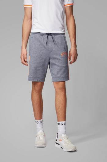 Hugo Boss Slim-fit shorts Mørke Blå | VLKEJ0tT