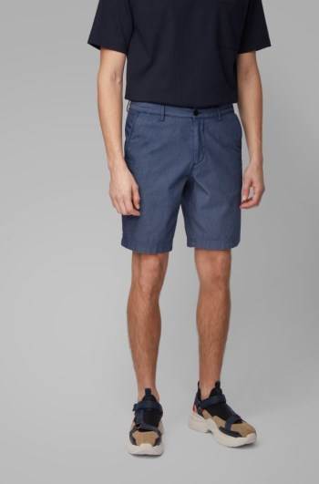 Hugo Boss Slim-fit shorts Mørke Blå | cliMP9GJ