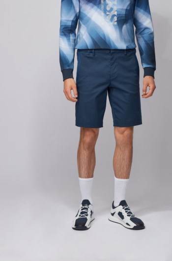 Hugo Boss Slim-fit shorts Mørke Blå | fRQ4eZaC