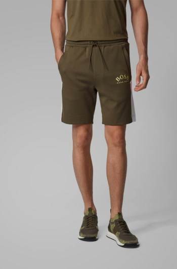 Hugo Boss Slim-fit shorts Mørke Grønn | F7H9gDtl