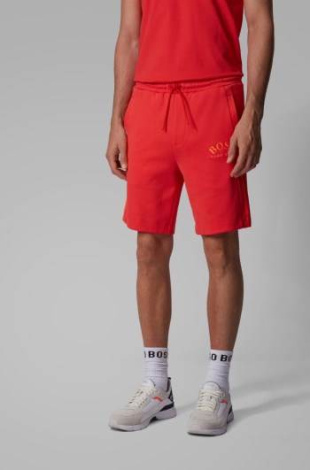 Hugo Boss Slim-fit shorts Rød | 2zppiZLC