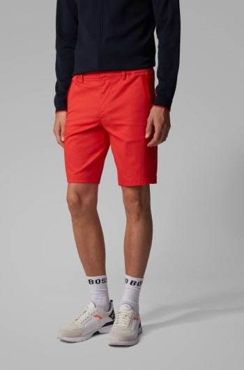 Hugo Boss Slim-fit shorts Rød | ltwssAEL