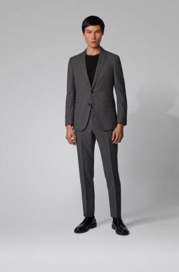 Hugo Boss Slim-fit suit Svarte | cXHVArf9