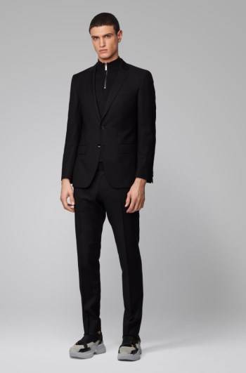 Hugo Boss Slim-fit suit Svarte | kOFFLk1B