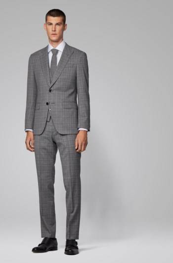 Hugo Boss Slim-fit three-piece suit Lyse Grå | d9otpEfQ