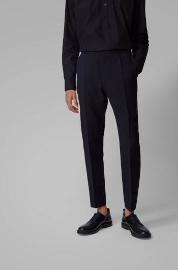 Hugo Boss Slim-fit trousers Mørke Blå | NMLOvHNq