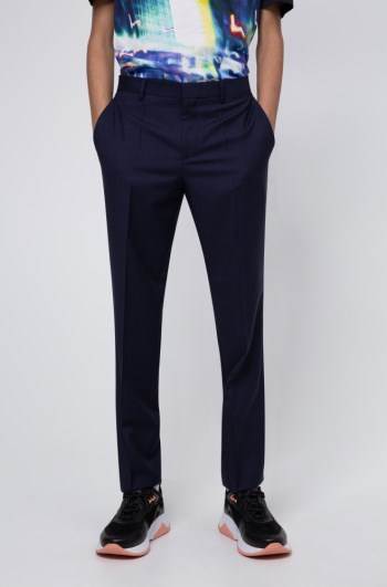 Hugo Boss Slim-fit trousers Mørke Blå | OPA3juTu