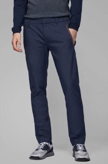 Hugo Boss Slim-fit trousers Mørke Blå | flBGp7ZO