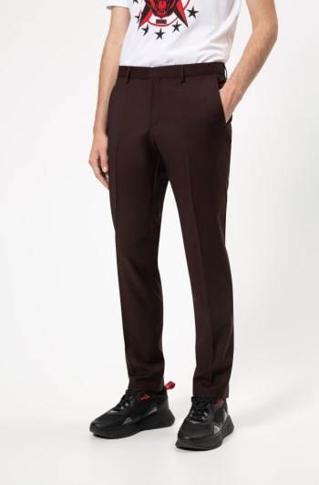 Hugo Boss Slim-fit trousers Mørke Rød | 1K3Qsr2B