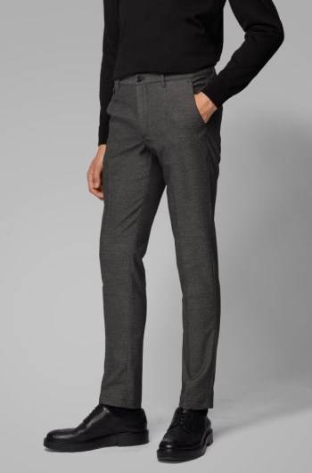 Hugo Boss Slim-fit trousers Svarte | krHx3xd7