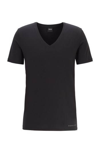 Hugo Boss Slim-fit underwear T-shirt Svarte | 7zOL7UWJ