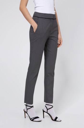 Hugo Boss Slim-leg cropped trousers Patterned | xNBjzySW