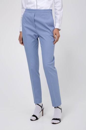 Hugo Boss Slim-leg trousers Lyse Blå | lyzHwsWR