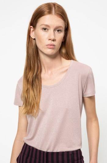 Hugo Boss Sparkly T-shirt Rosa | huLAnYnd