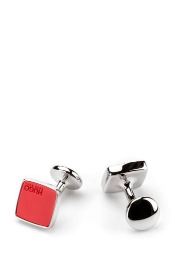 Hugo Boss Square cufflinks Rød | elMGLAJa