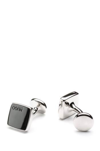 Hugo Boss Square cufflinks Svarte | WRudBJeC