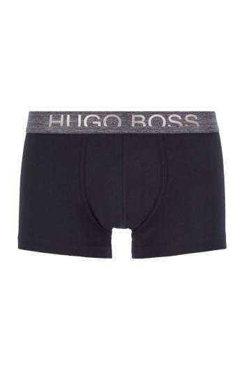 Hugo Boss Straight-cut jersey trunks Svarte | iYk7pW5b