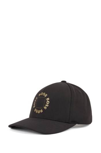 Hugo Boss Stretch-canvas cap Svarte | 6oELxeW2