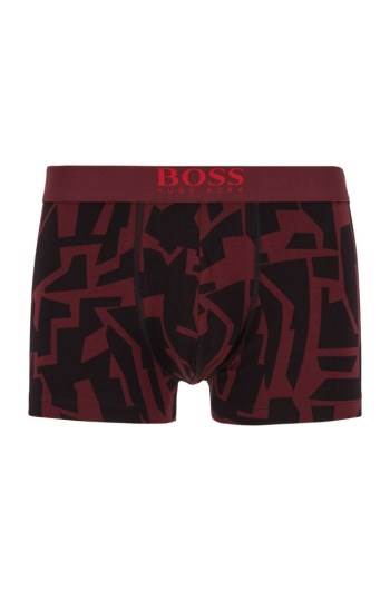 Hugo Boss Stretch-cotton trunks Mørke Rød | 4VAZIXwA