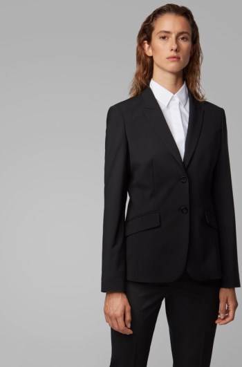 Hugo Boss Stretch wool blazer Svarte | GgCDQMNc