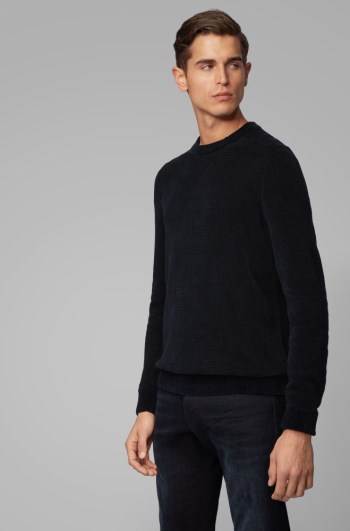 Hugo Boss Striped sweater Mørke Blå | gp4VWJuy