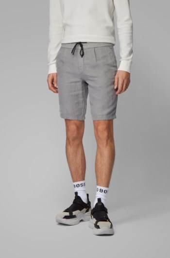 Hugo Boss Tapered-fit shorts Grå | 3Gtn3ZO7