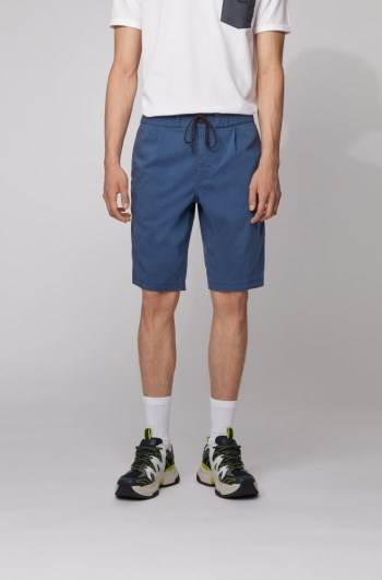 Hugo Boss Tapered-fit shorts Mørke Blå | ZisdO0Z5