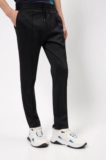 Hugo Boss Tapered-fit trousers Svarte | 499OH89j