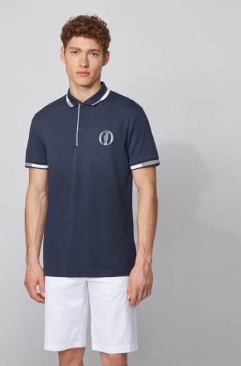 Hugo Boss The Open exclusive polo shirt Mørke Blå | 5iEPfsdJ