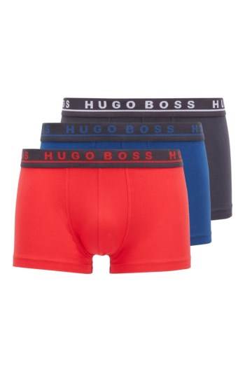 Hugo Boss Three-pack of stretch-cotton trunks Patterned | L40UG6JY