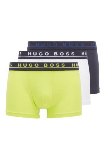 Hugo Boss Three-pack of stretch-cotton trunks Patterned | WERGywxL