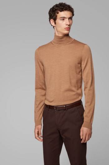 Hugo Boss Turtleneck sweater Beige | 9GlphaNL