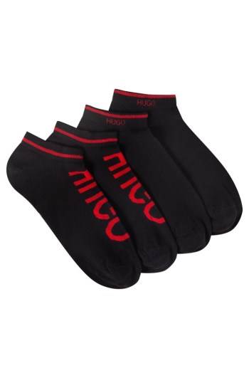 Hugo Boss Two-pack of ankle socks Svarte | uQ84P2sZ