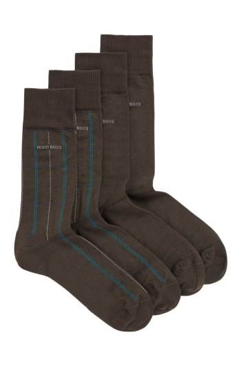 Hugo Boss Two-pack of mercerised regular-length socks Brune | 7tpo8C2R