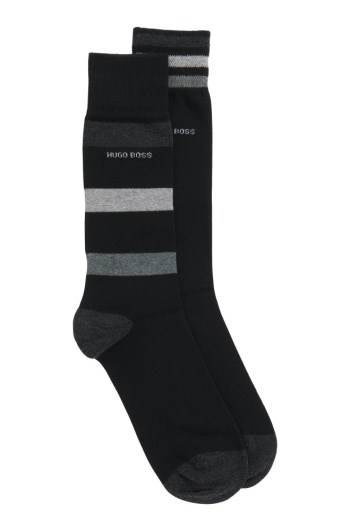 Hugo Boss Two-pack of regular-length socks Svarte | 190aSgbi