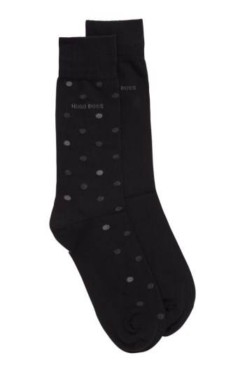 Hugo Boss Two-pack of regular-length socks Svarte | OrtmsVUx