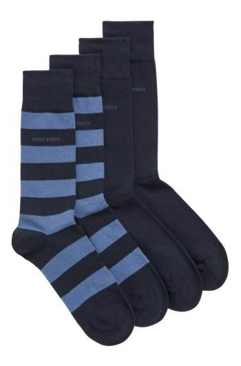 Hugo Boss Two-pack of regular-length socks Mørke Blå | yw5cuKVM