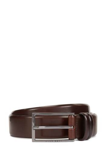 Hugo Boss Two-tone belt Mørke Brune | 5EmOqF0c