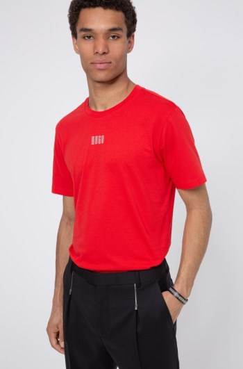 Hugo Boss Unisex cotton T-shirt Lyse Rosa | N0e9KwBn