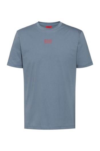 Hugo Boss Unisex cotton T-shirt Mørke Grå | ghw1AOLK