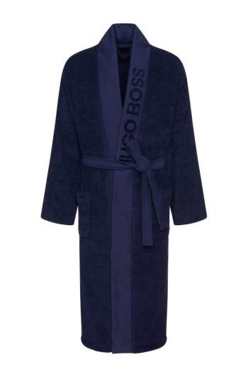 Hugo Boss Unisex dressing gown Mørke Blå | 78Sp04YN