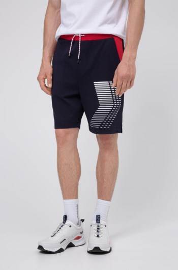 Hugo Boss Unisex interlock-cotton shorts Mørke Blå | djaIBHyH