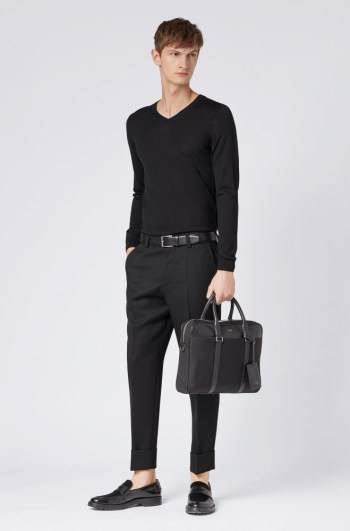 Hugo Boss V-neck sweater Svarte | kJRdXT3i