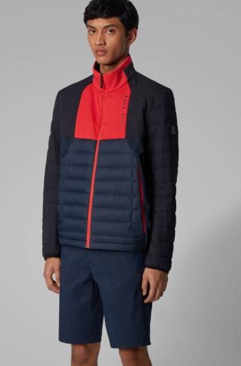 Hugo Boss Vann-repellent down jacket Mørke Blå | dmSgijzG